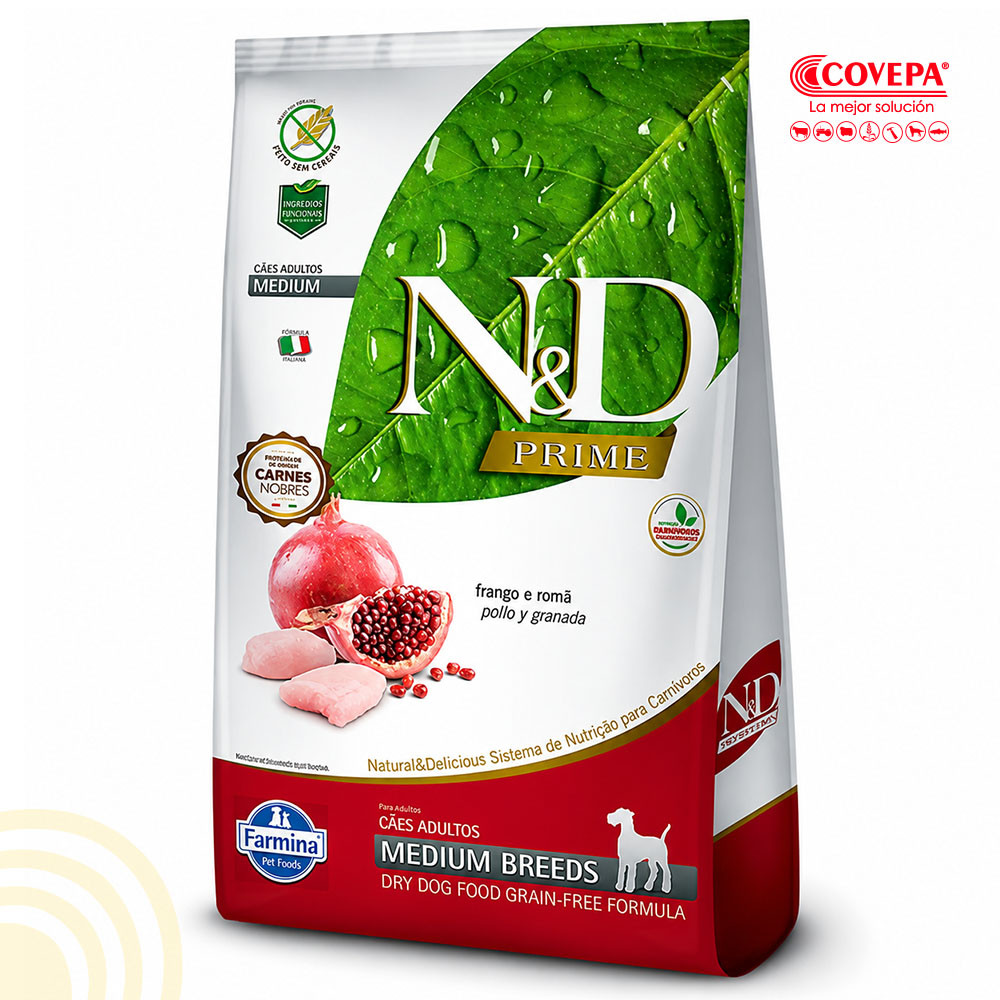 Alimento Perro N&D 2,5kg Adulto Medium-Breed Pollo