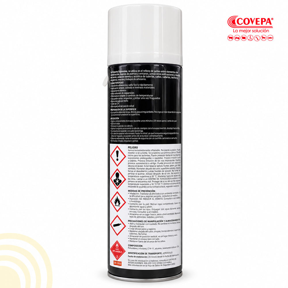 Espuma de Poliuretano Expansiva Rex 500ml