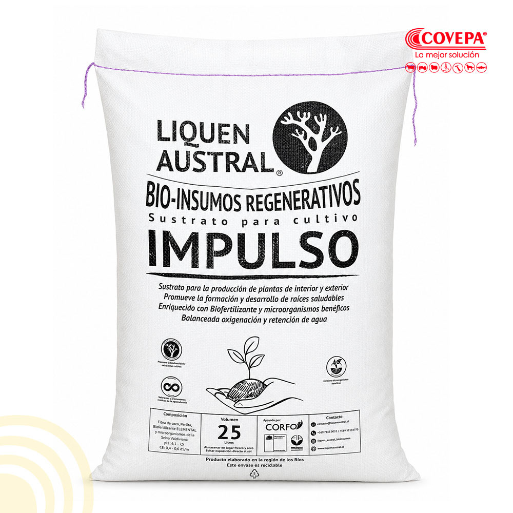 Sustrato Cultivo Impulso 25lt Liquen Austral