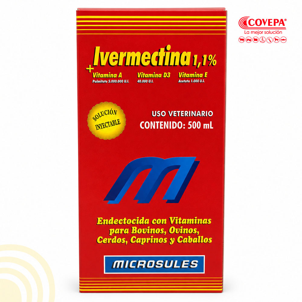 Ivermectina 1,1% + ADE Inyectable 500ml