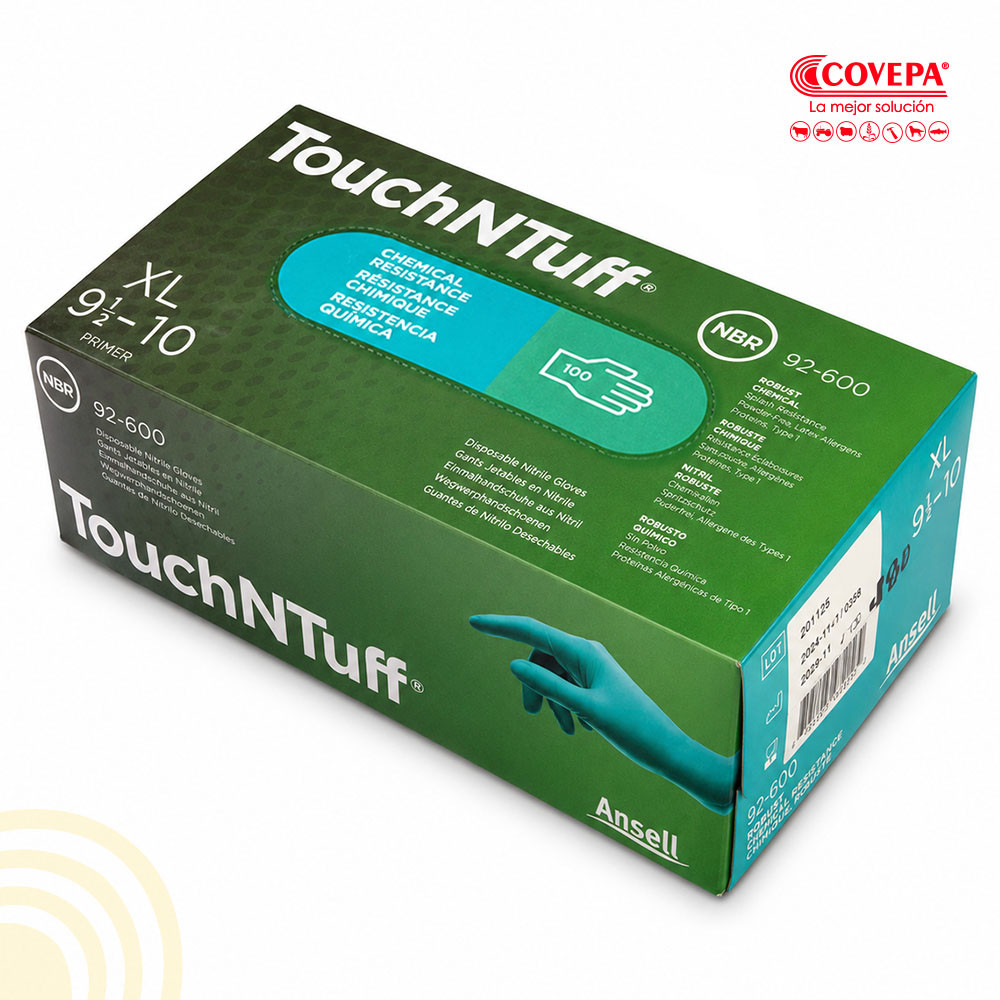 Guante Nitrilo Verde Ansell Talla XL Caja 50 Pares