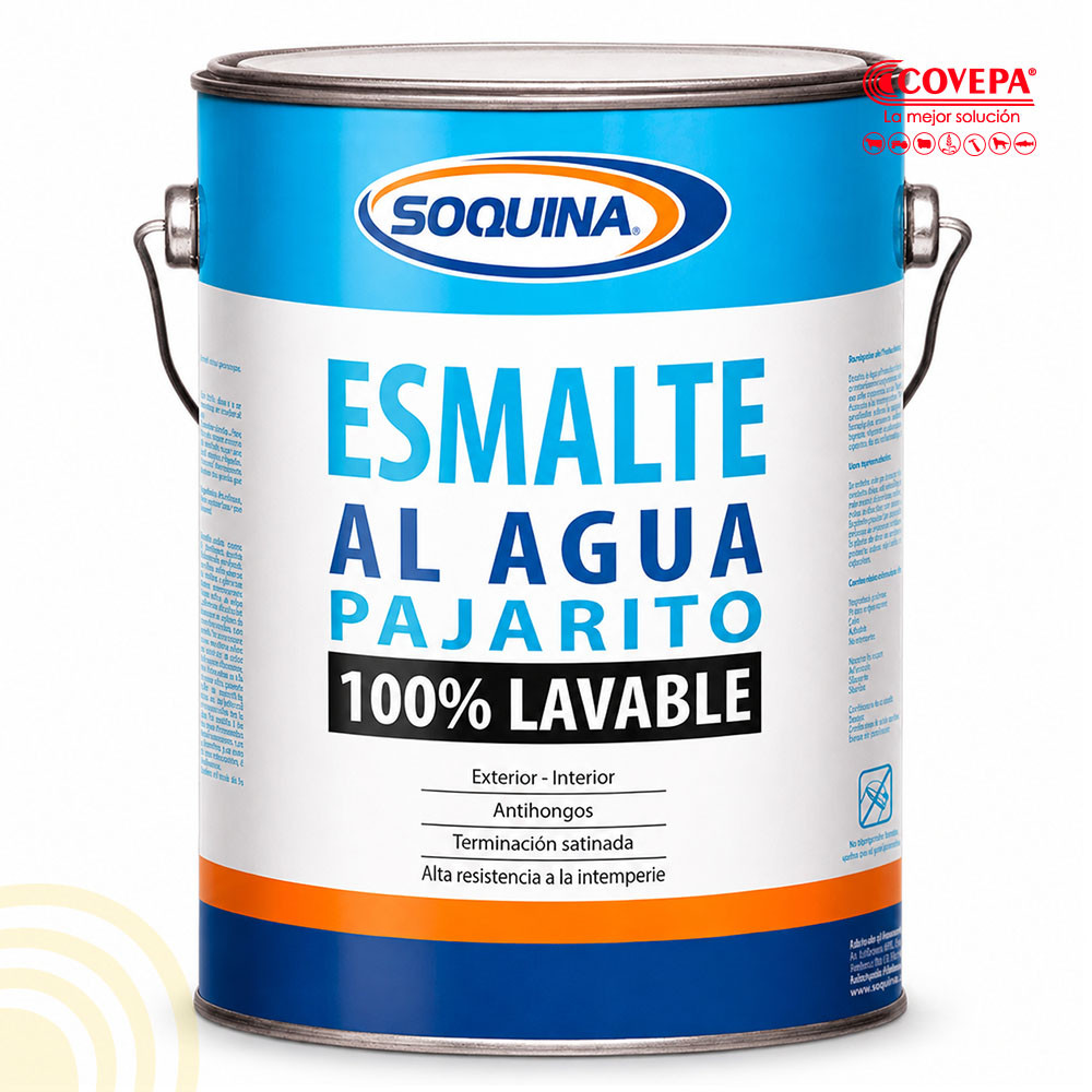Pintura Esmalte al Agua Pajarito 1 Galón Celeste