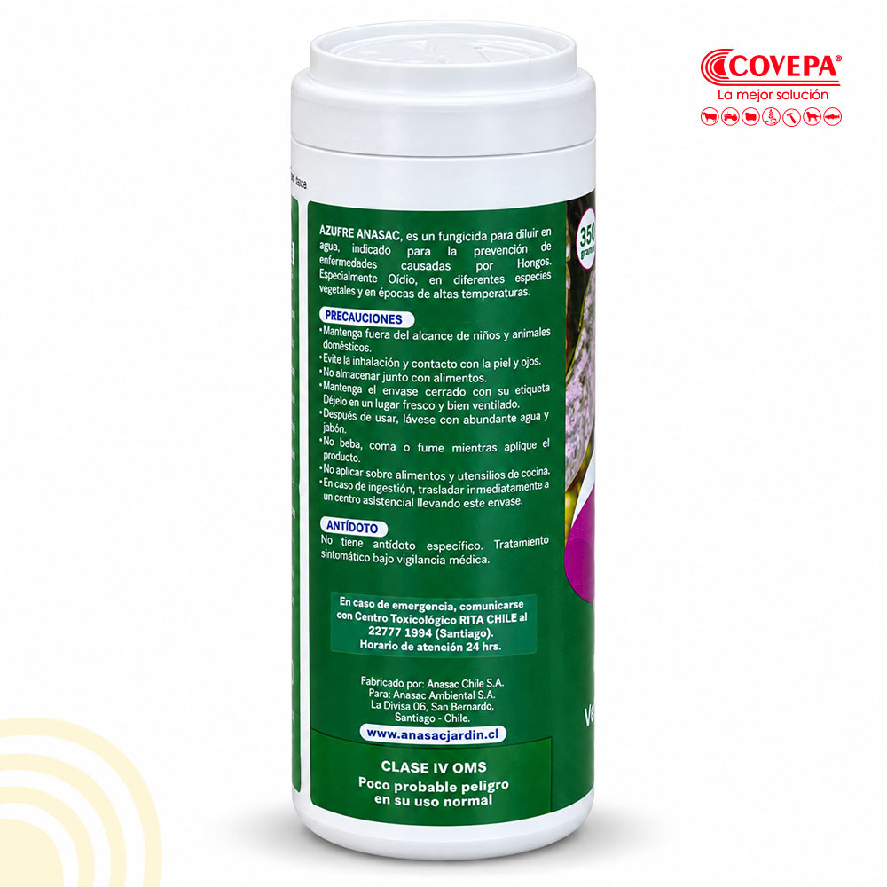 Fungicida Azufre Anasac 350 g