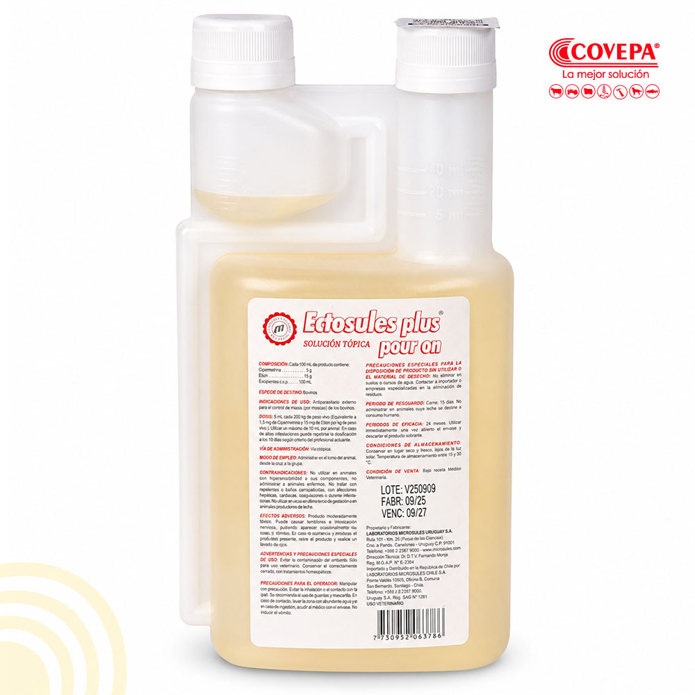 Antiparasitario Ectosule Plus Pour-On 1 L