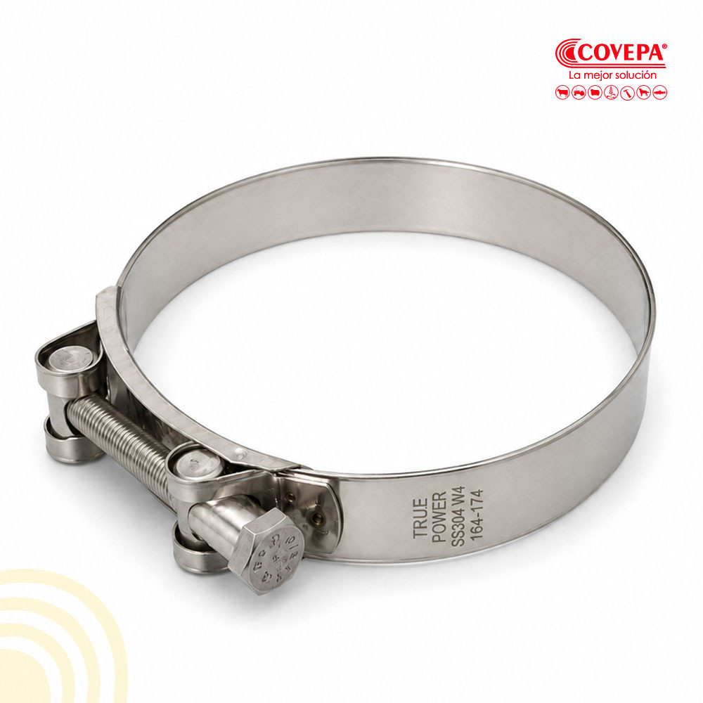 Abrazadera Industrial Acero Inoxidable 164-174mm