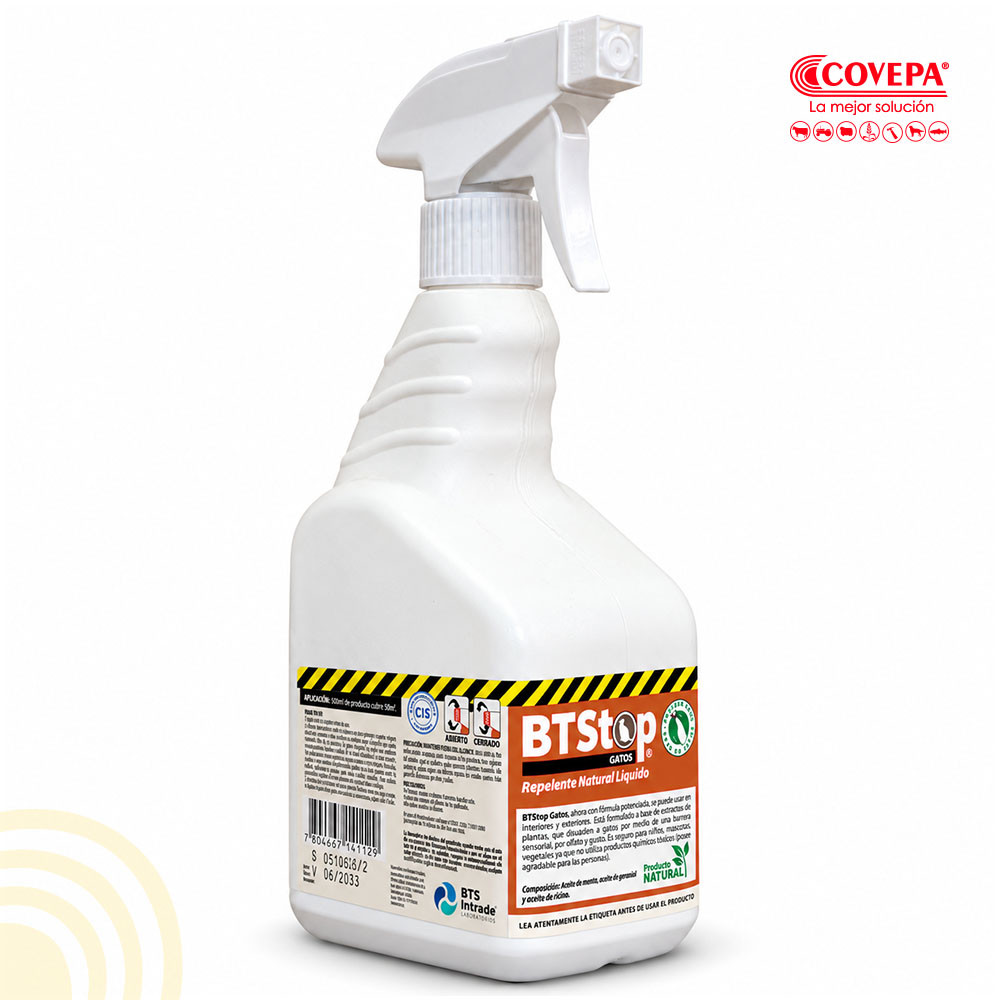 Repelente Natural Líquido para Gatos BTStop 500 ml
