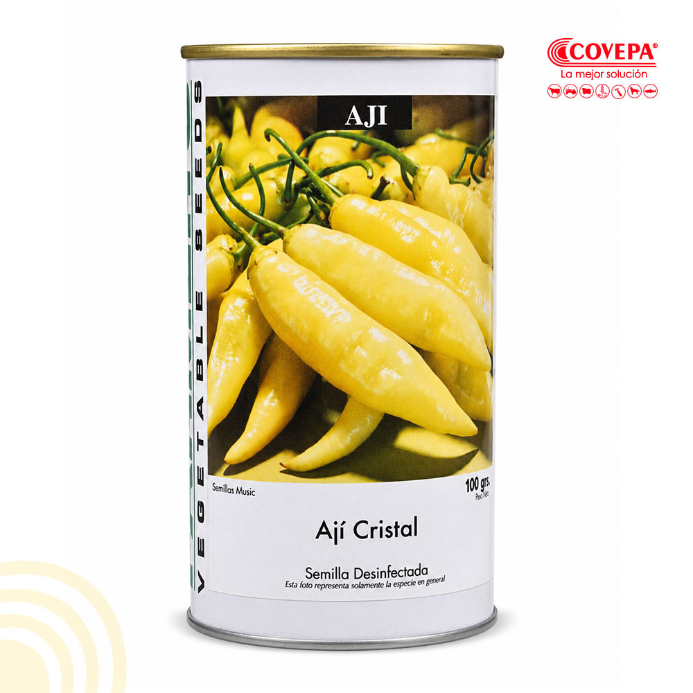 Semilla Hortaliza Ají Cristal Farmers Tarro 100gr
