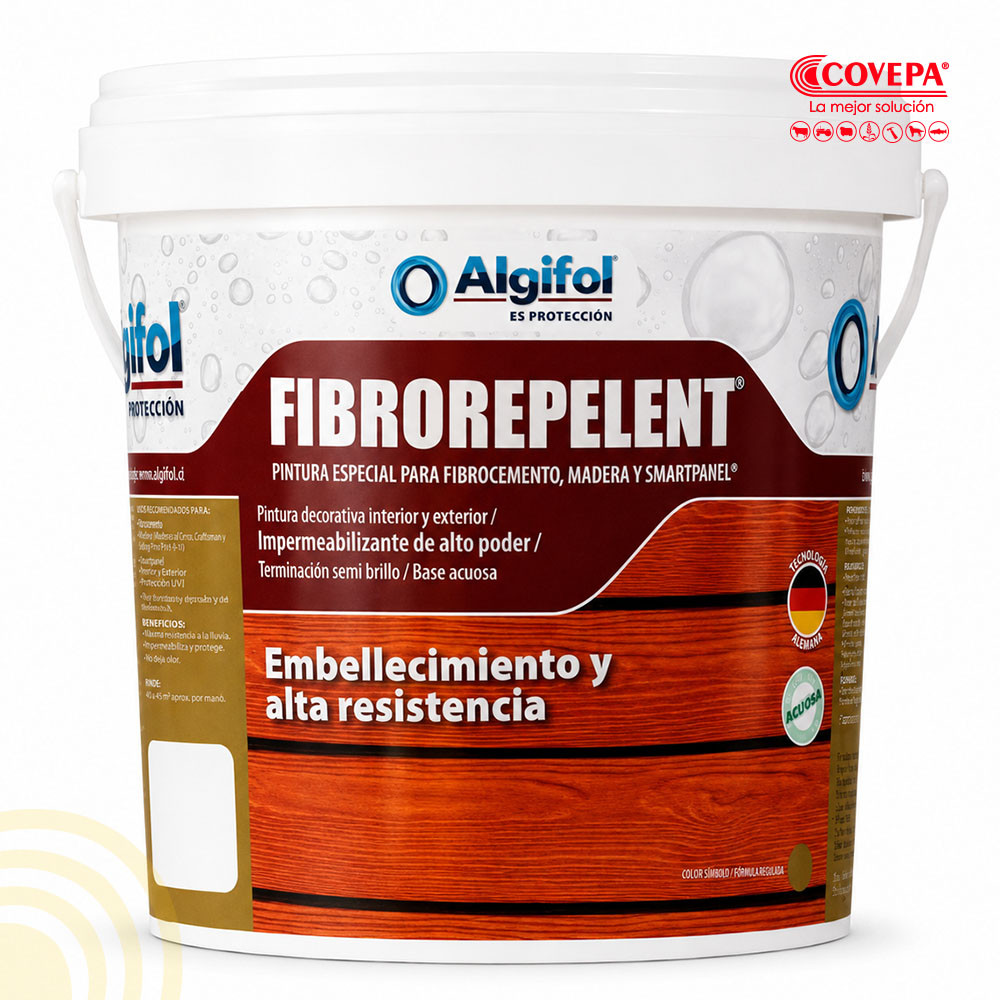 Pintura Algifol Fibrorepelente para Madera 1 Galón Palo Rosa