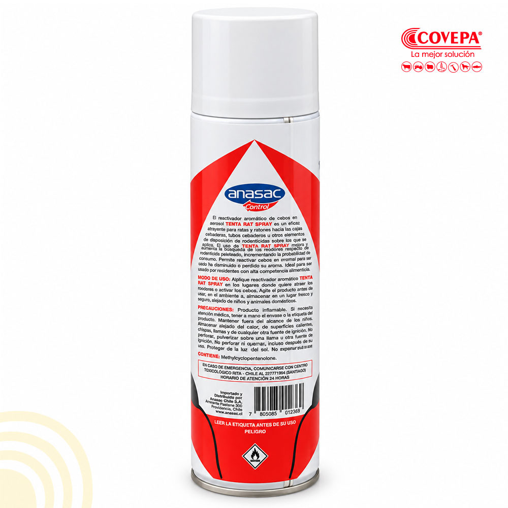 Atrayente para Roedores Tenta Rat Spray Anasac 500 cc