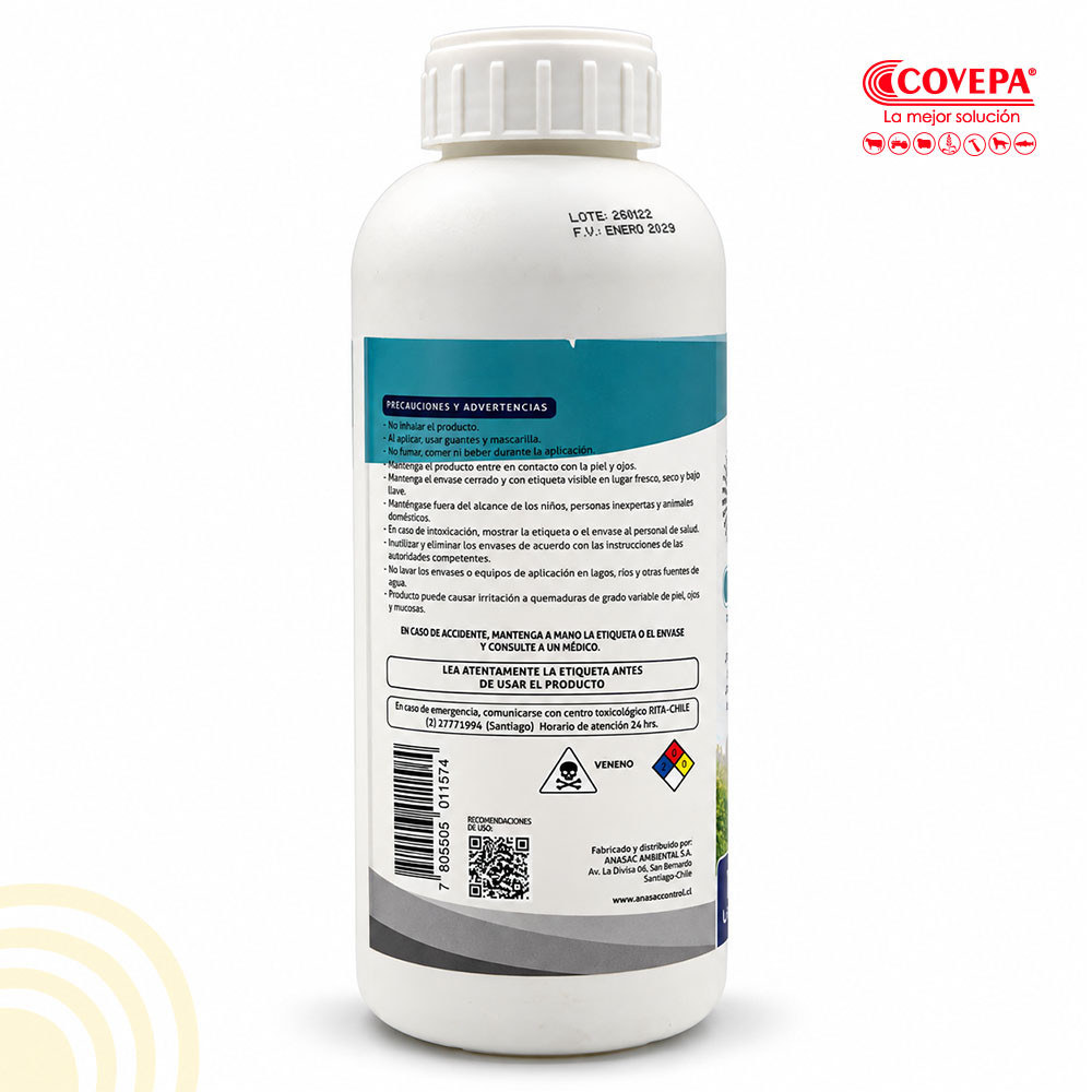 Detergente para Limpieza de Pulverizadores Detersan Anasac 1 L