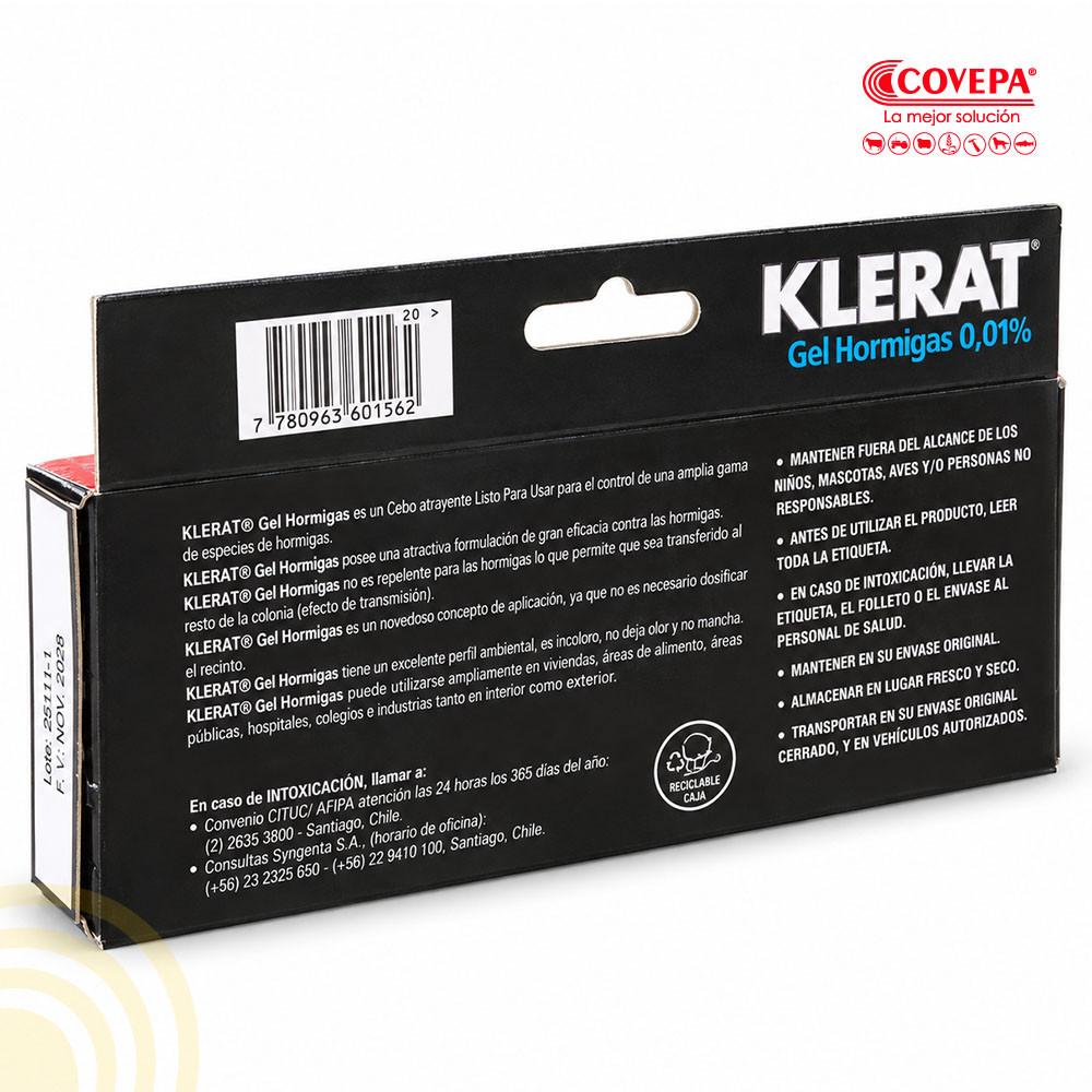 Gel Hormiguicida Klerat Syngenta 10 g