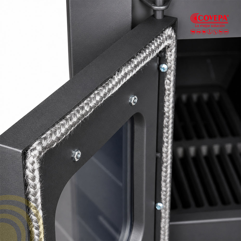 Cocina Leña Combustión Lenta Alcazar S800 Gris 82x56cm 11kW