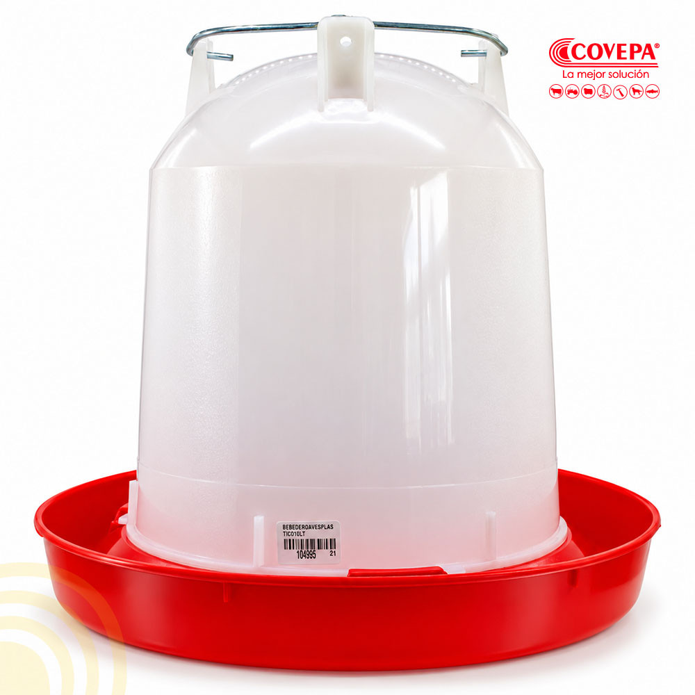 Bebedero Plástico para Aves 10 L