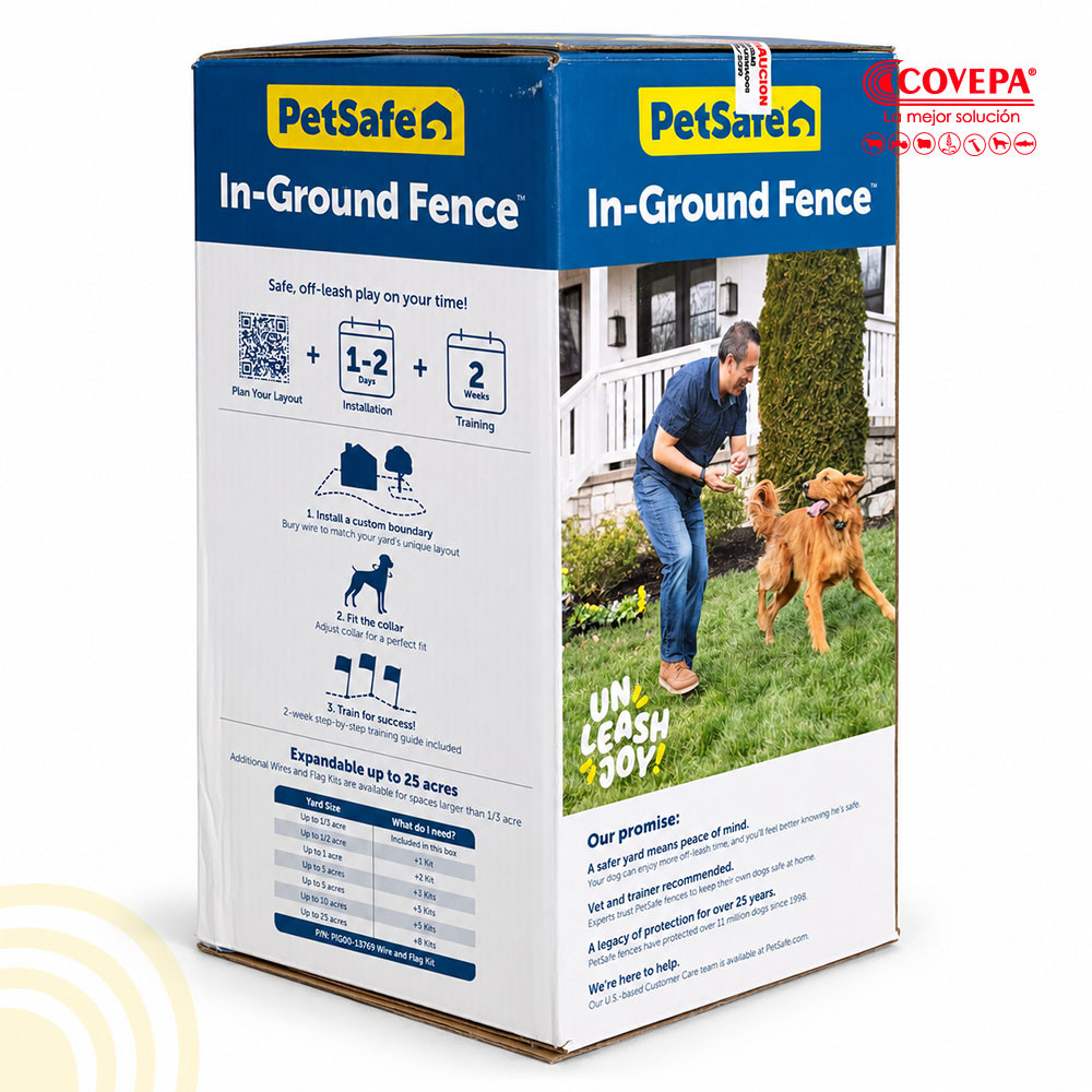 Kit Cerco Invisible Enterrado PetSafe para Perros