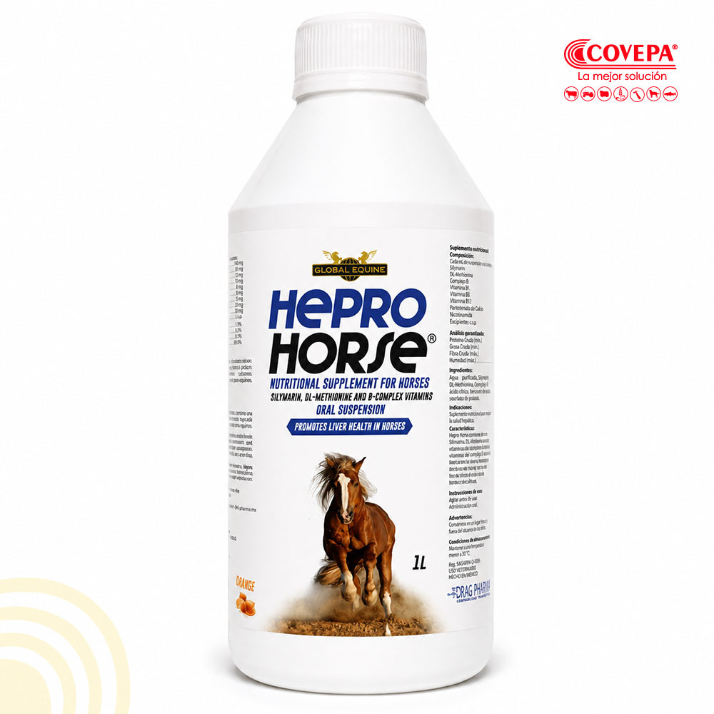 Hepro Horse Hepatoprotector Oral para Caballos 1lt