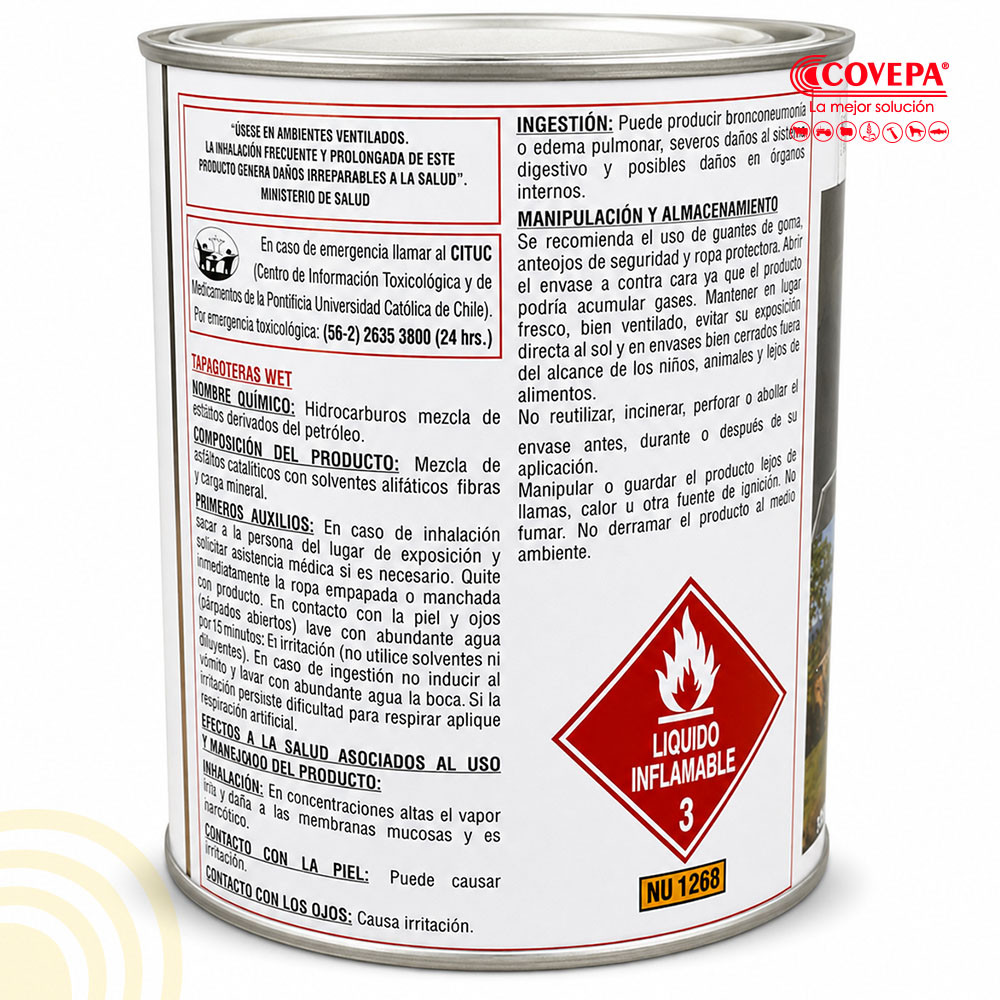 Tapagotera Bajo Lluvia Dynal 1kg