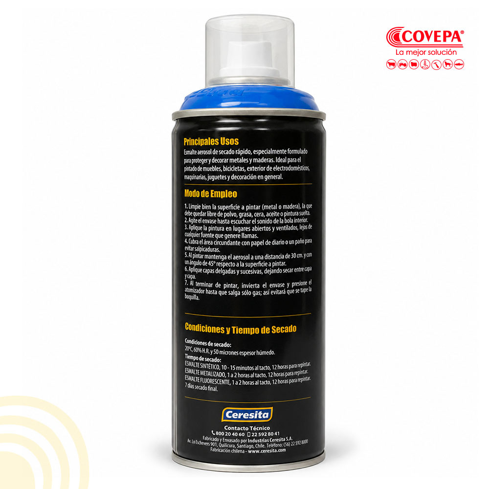 Esmalte en Spray Ceresita 485 cc Azul Pacífico