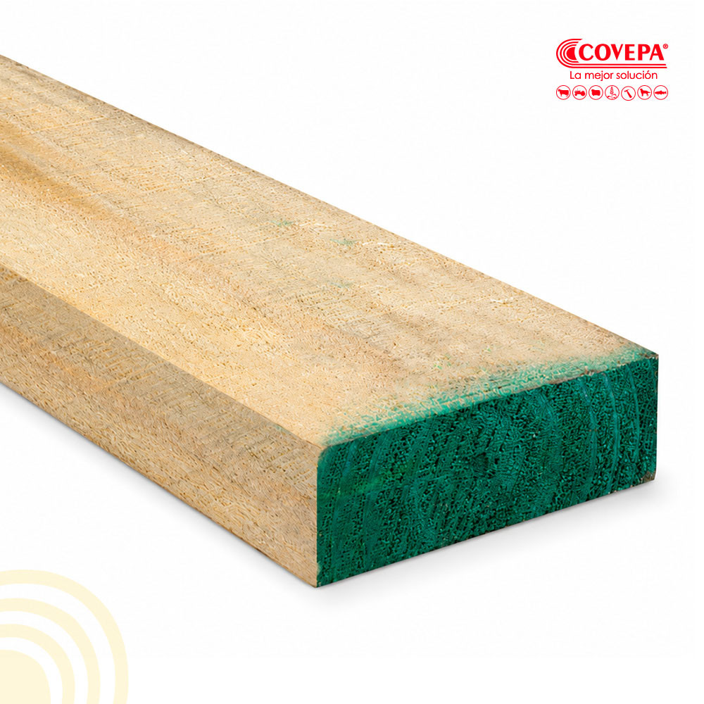 Madera Pino 1x4" x 3,2 mt Impregnado IPV