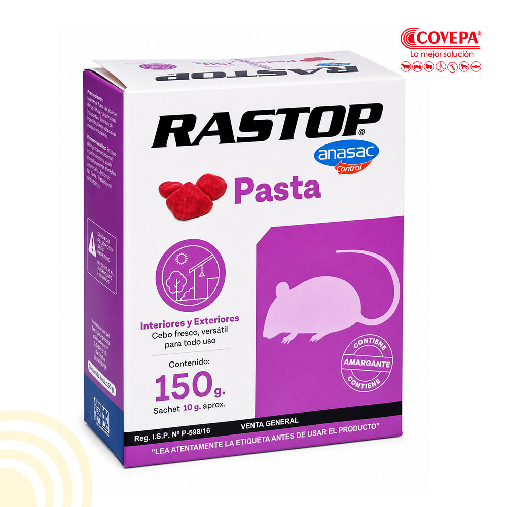 Raticida Rastop Pasta 150g Anasac