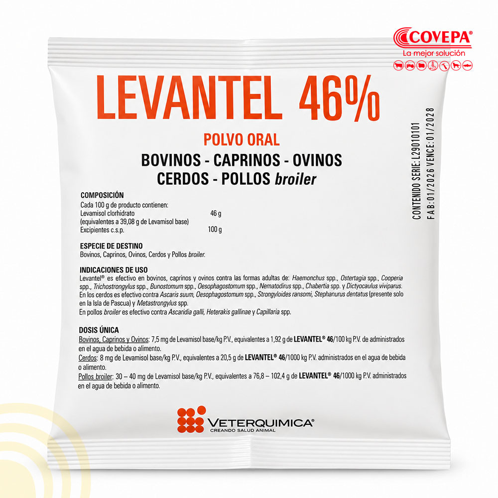 Levantel 46% Polvo Oral 40g