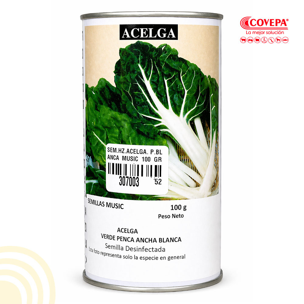 Semilla Hortaliza Acelga Penca Blanca Tarro 100gr