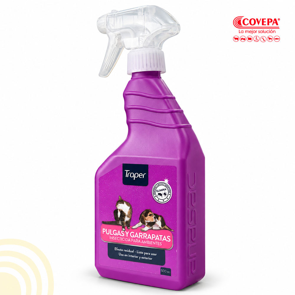 Insecticida Pulgas y Garrapatas Traper 500 ml