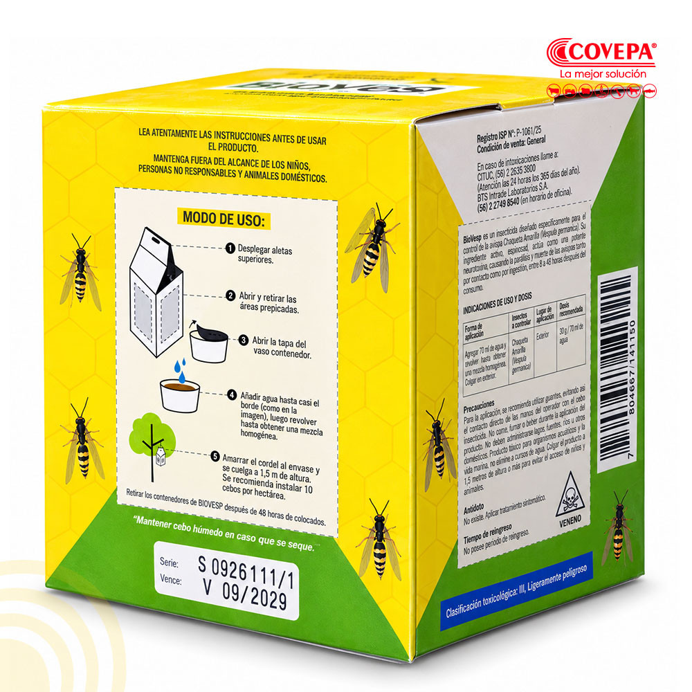 Cebo Insecticida para Avispas BioVesp BTS Intrade 30 g