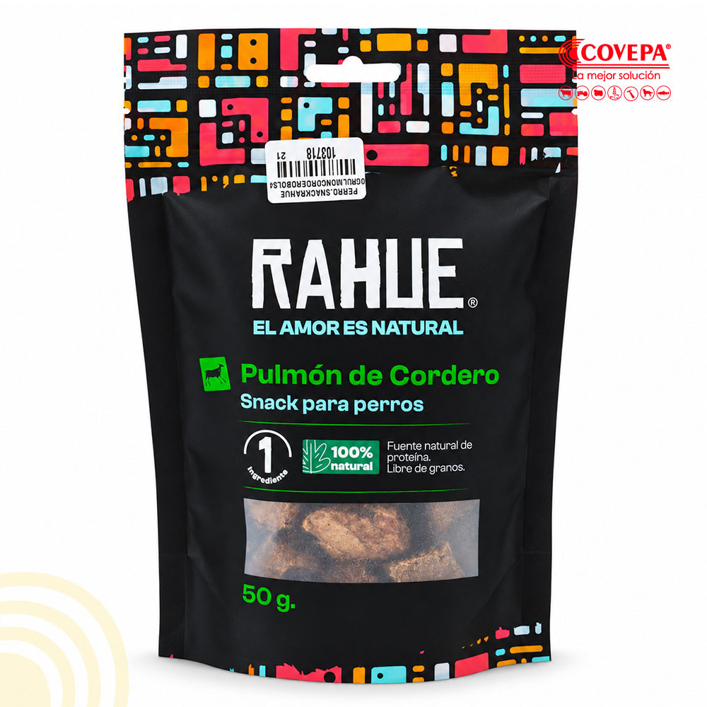 Snack Perro Rahue Pulmón de Cordero Patagónico 50 g