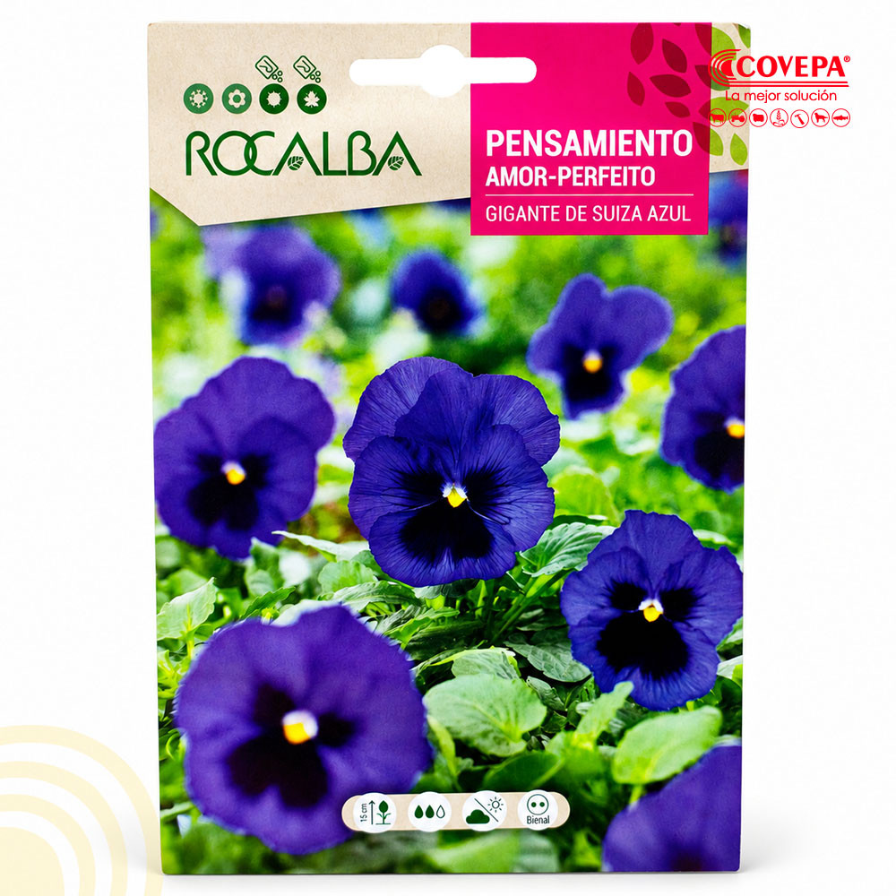 Semilla Flor Pensamiento Gigante Suiza Azul 0.5g