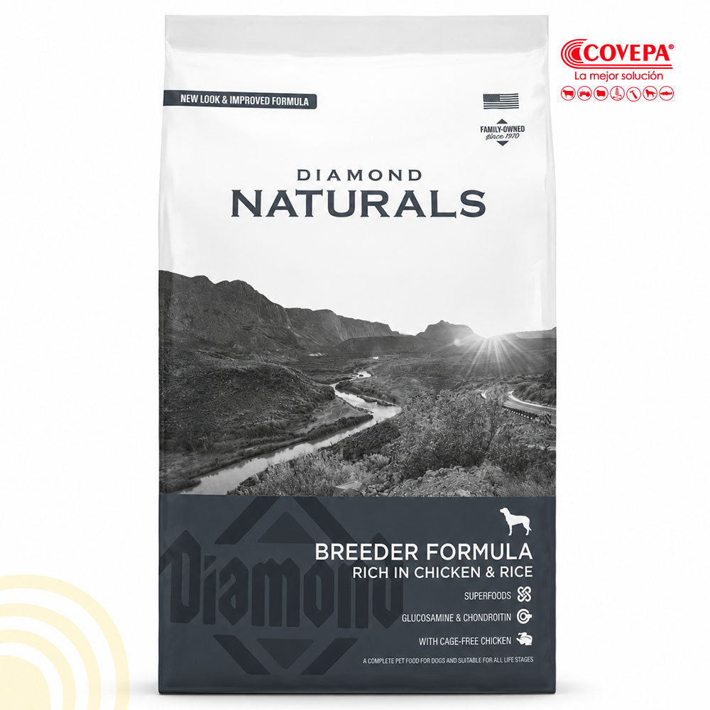 Alimento Perro Diamond Naturals 20kg Breeder Pollo-Arroz