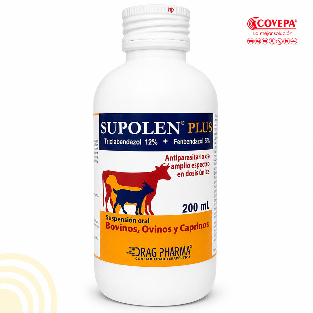Antiparasitario Supolen Plus Triclabendazol + Fenbendazol Oral 200ml