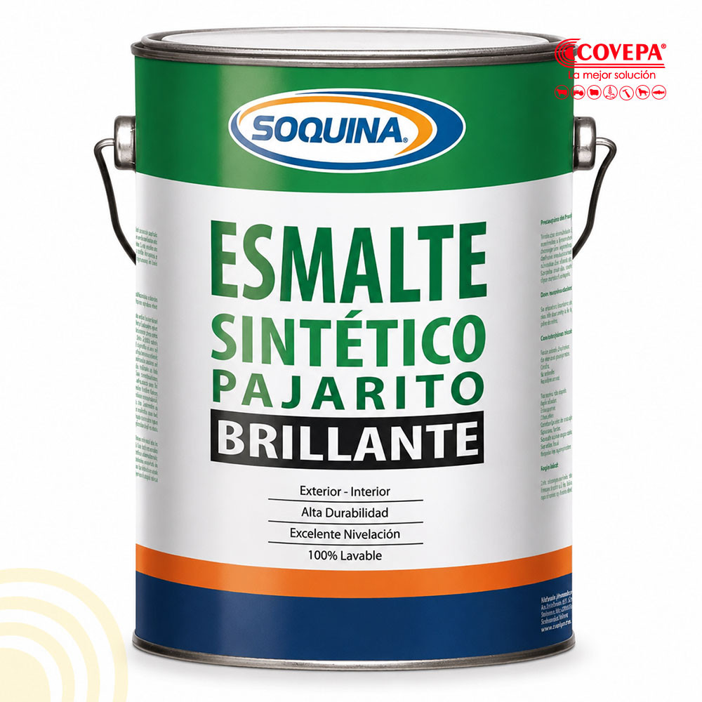 Pintura Esmalte Sintético Pajarito 1 Galón Gris Perla