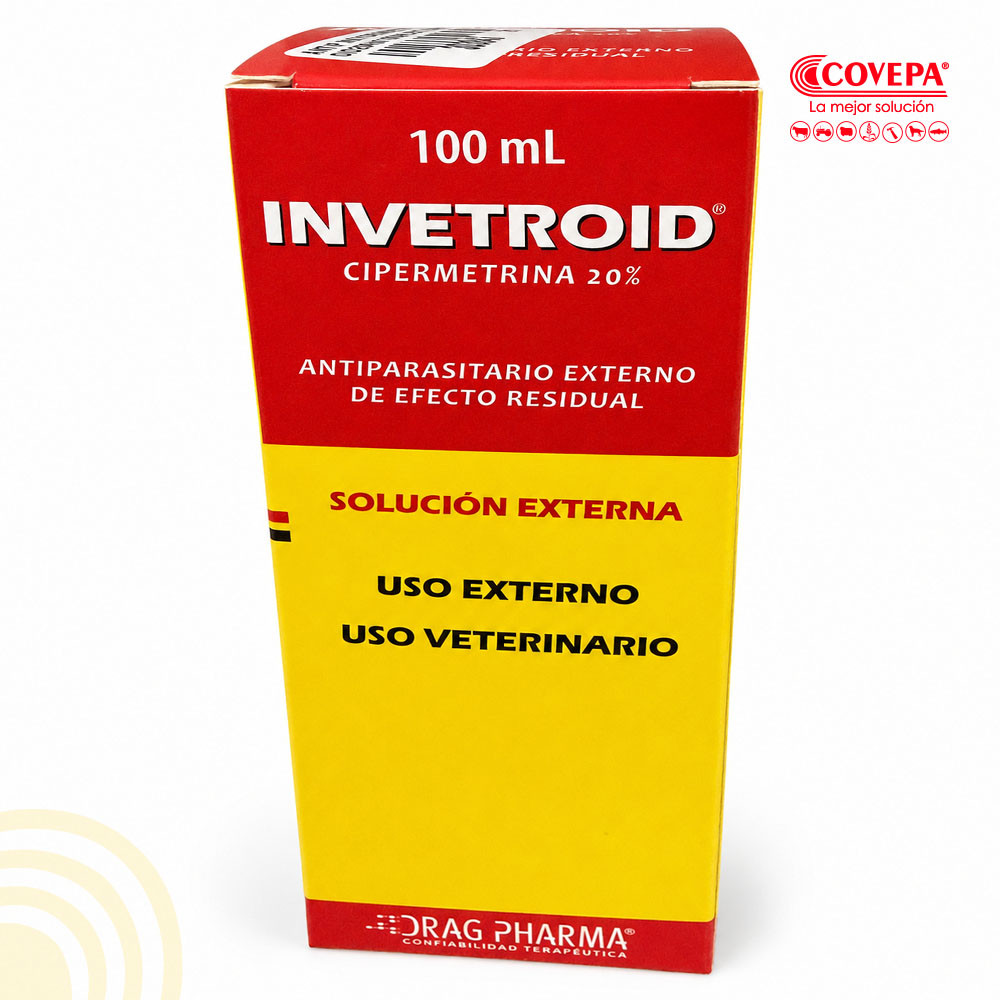 Antiparasitario Externo Invetroid 20% Cipermetrina 100ml