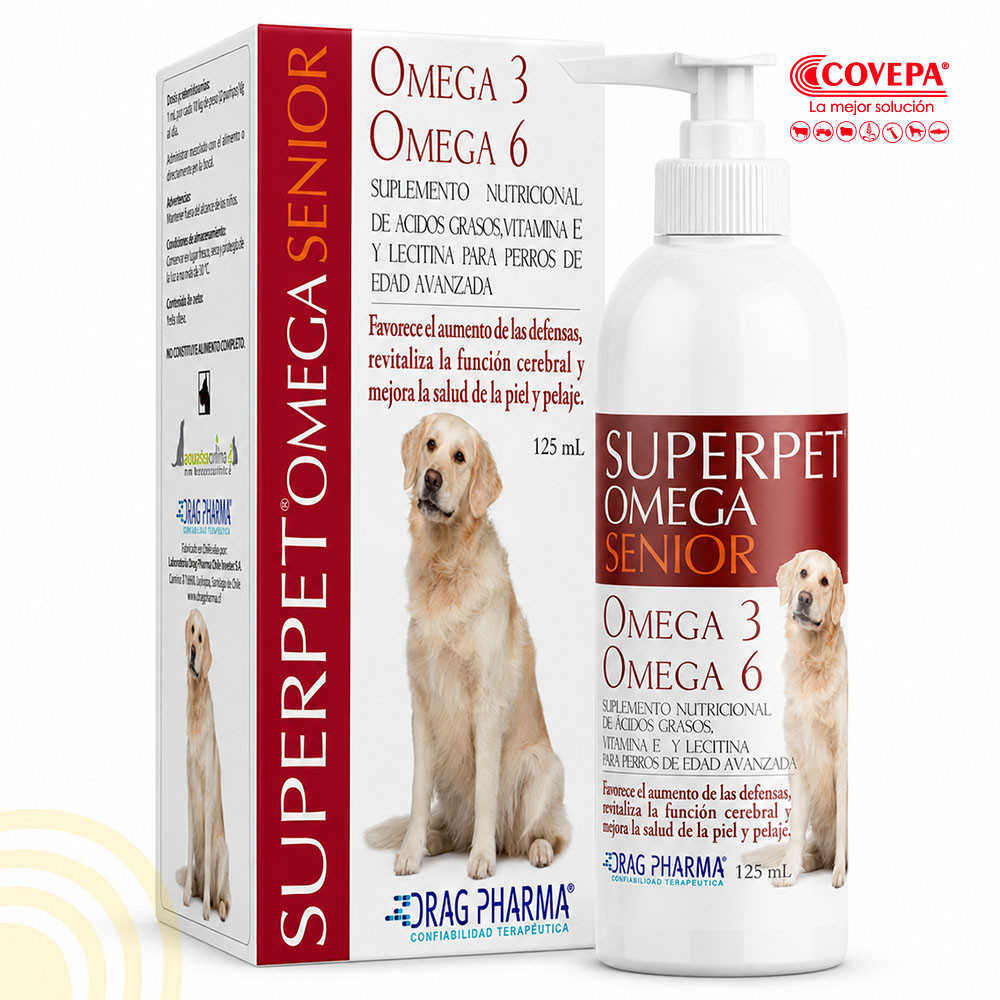 Suplemento Superpet Omega Perro Senior 125ml
