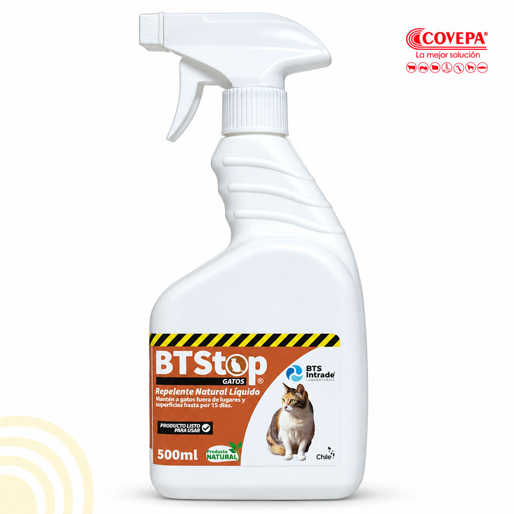 Repelente Natural Líquido para Gatos BTStop 500 ml
