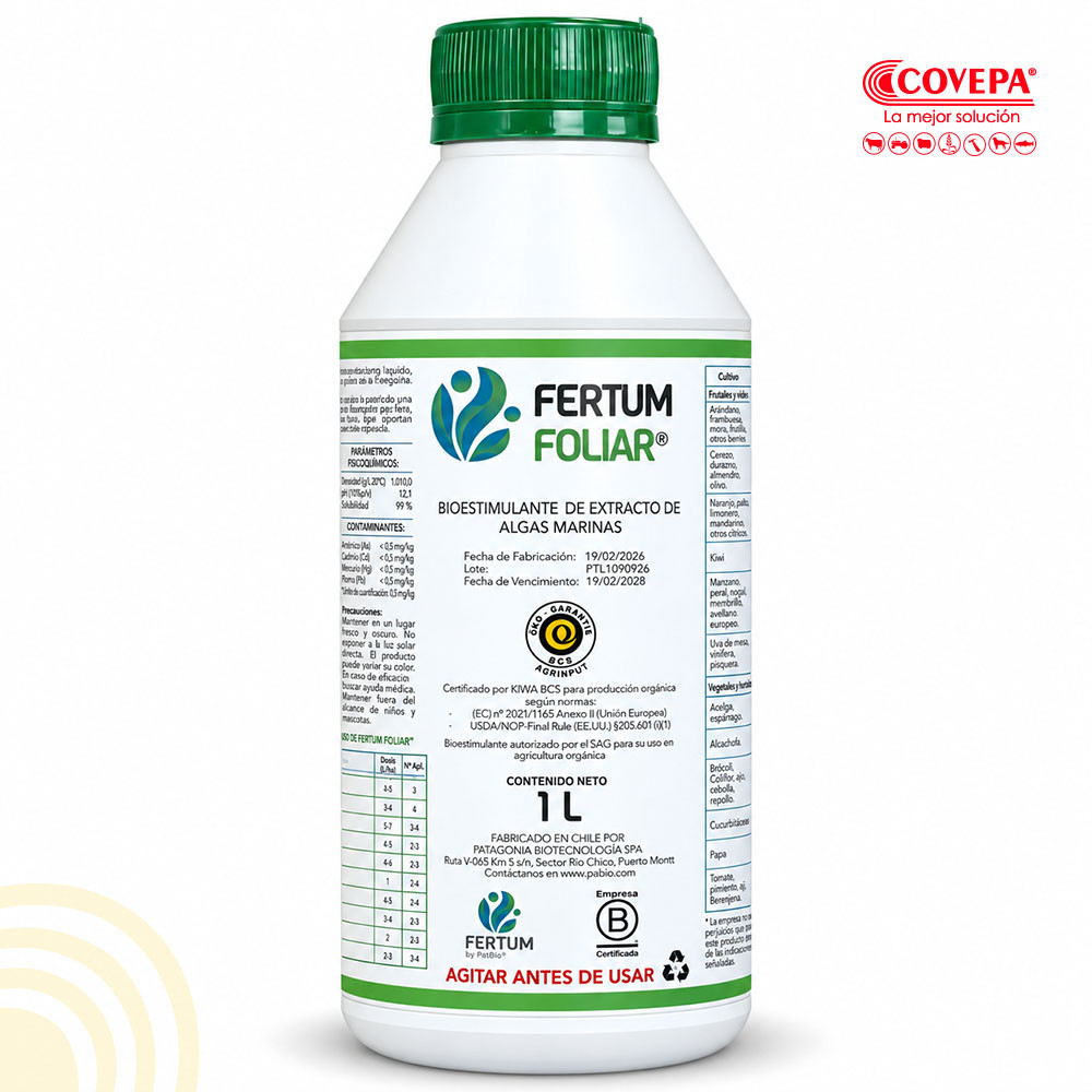 Bioestimulante Fertum Foliar 1 L