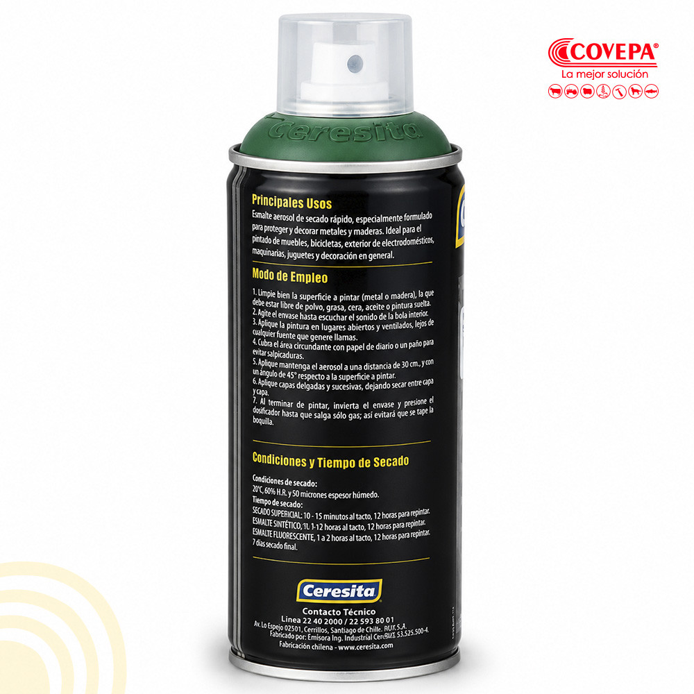 Esmalte en Spray Ceresita 440 cc Verde