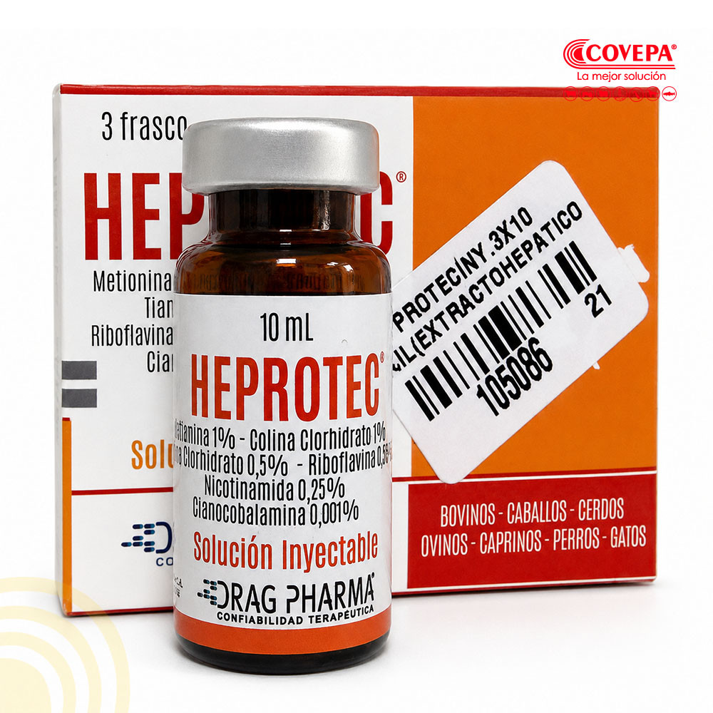 Heprotec Solución Inyectable Protector Hepático 3x10ml