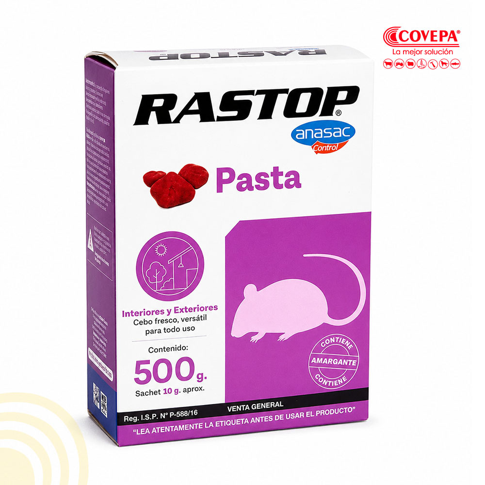 Raticida Rastop Pasta 500g Anasac