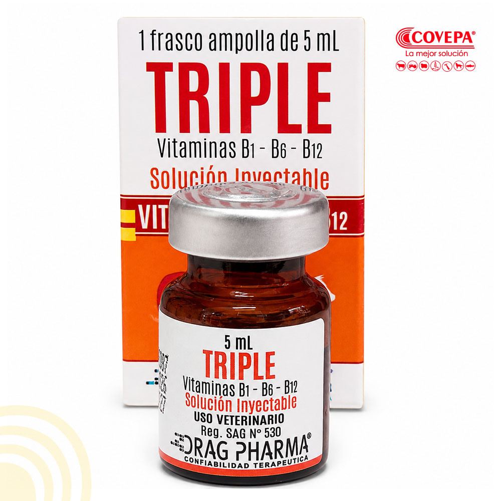 Triple Vitaminas B1-B6-B12 Ampolla Inyectable 5ml