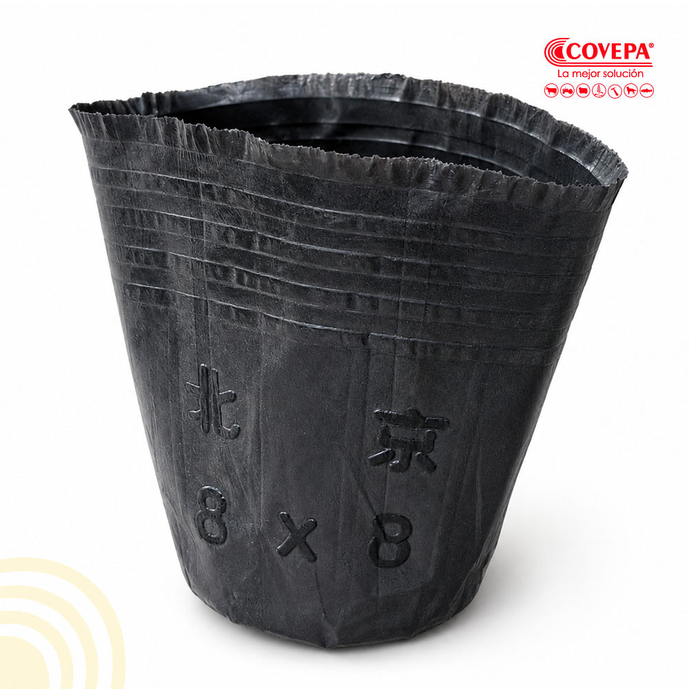 Bolsa Plástica Vivero para Plantas 8x8 cm (1un)