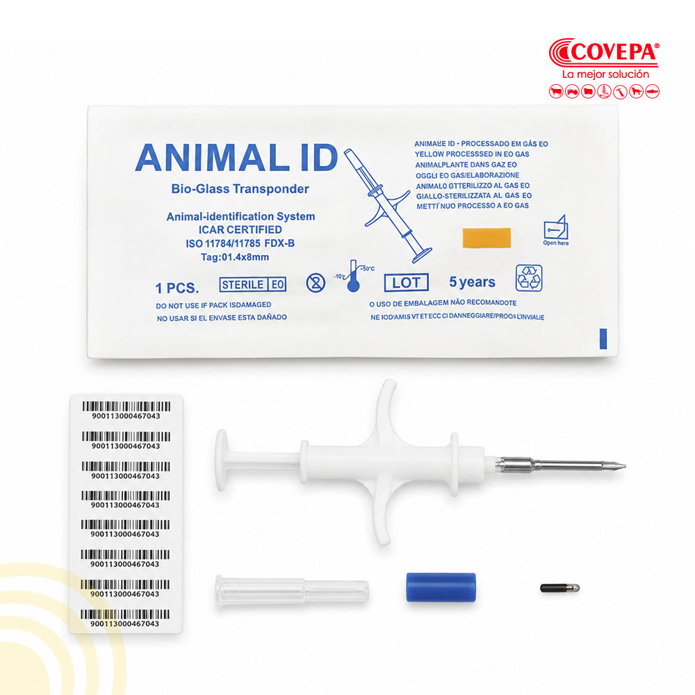 Microchip Mascotas 1,4x8mm Identificación