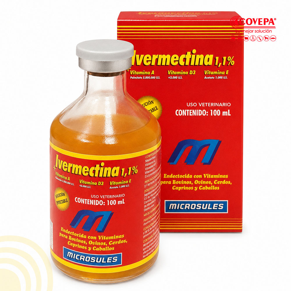Ivermectina 1,1% + ADE Inyectable 100ml