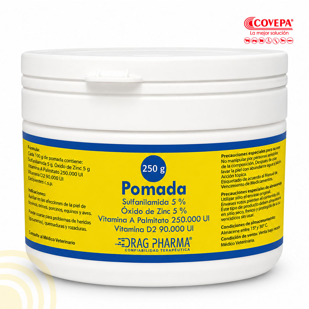 Pomada Sulfavitaminada con Óxido de Zinc 250g