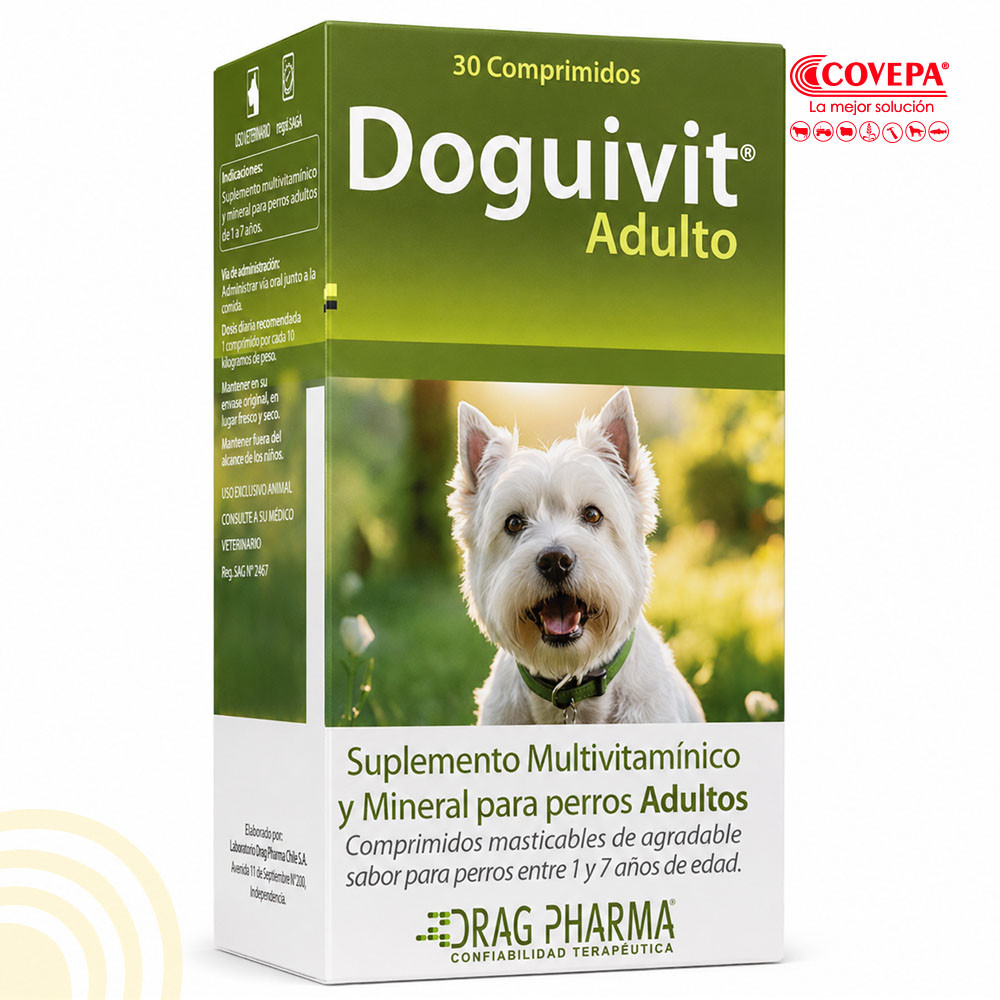 Suplemento Multivitaminico Doguivit Adulto 30 Comp.